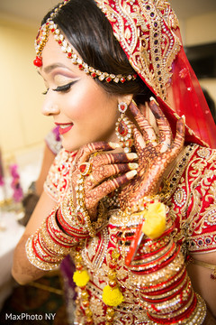 Gorgeous indian bride getting ready Gorgeous indian bride getting ready