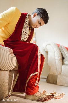 Indian groom getting ready Indian groom getting ready