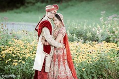 See this romantic bride and groom portrait outdoor photography,indian groom sherwani,indian bride lengha