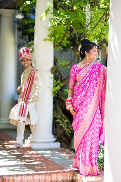 Indian bride and groom posing Indian bride and groom posing