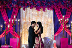 Delightful indian couple indian wedding reception,indian bride fashion,indian groom fashion