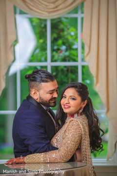 Insanely cute Indian bride and groom. indian bride and groom,reception fashion,indian wedding photography