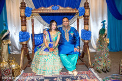 Adorable indian bride and groom portrait Adorable indian bride and groom portrait