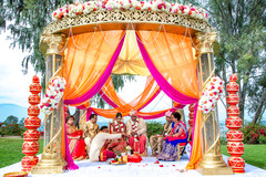 Indian bride and groom during wedding ceremony indian wedding ceremony,indian bride and groom,mandap