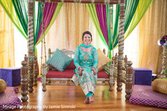 Charming indian bride pre- wedding celebrations,mehndi party,indian bride fashion