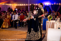 Stylish indian couple giving their wedding speech indian wedding ceremony,indian bride and groom,lightning