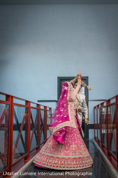 Glamorous indian couple indian groom fashion,indian bride fashion,first look photography