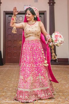 Fabulous indian bride making her entrance to wedding ceremony indian wedding ceremony,indian bride fashion,indian bridal bouquet