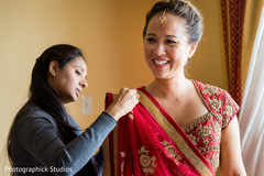 Draping the wedding outfit. Draping the wedding outfit.