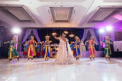 Indian bride's performance indian bridal fashions,choreography,indian wedding reception
