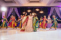 Maharani performing a choreography indian bridal fashions,choreography,indian wedding reception