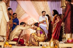 Indian bride and groom's telugu ritual Indian bride and groom's telugu ritual