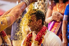 Indian groom during telugu ritual Indian groom during telugu ritual