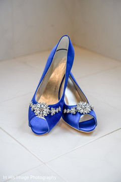 Gorgeous royal blue bridal shoes. Gorgeous royal blue bridal shoes.