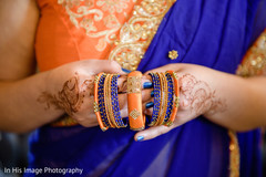 Enchanting orange and royal blue bangles. Enchanting orange and royal blue bangles.