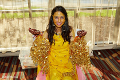 Lovely indian bride during milni indian bride,milni,yellow sari