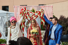 indian bride ceremony fashion,indian outdoor wedding,indian wedding ceremony floral and decor