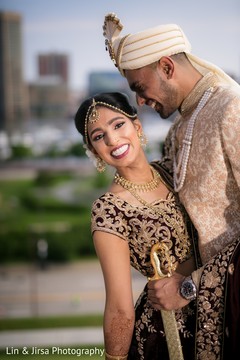 Vibrant indian bride and groom capture Vibrant indian bride and groom capture