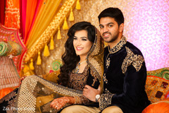 Pakistani couple at their Walima. Pakistani couple at their Walima.