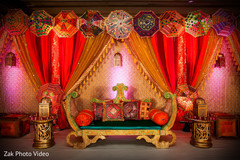 Vibrant Walima sweetheart stage. floral and decor,walima,pre-wedding celebrations