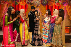 Insanely cute Pakistani wedding photo. pakistani bridal party,pakistani wedding photography,pakistani bride and groom