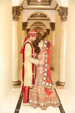 Pakistani newly wedded couple. pakistani wedding photography,pakistani bride and groom