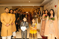 Pakistani wedding party ready to enter the ceremony. pakistani wedding photography,nikaah,wedding party