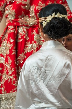Maharani preparing her bridal attire. indian bridal fashion,indian bride,getting ready