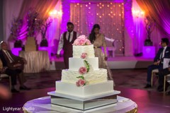 Exquisite white wedding cake. indian wedding reception,wedding cake,planning and design