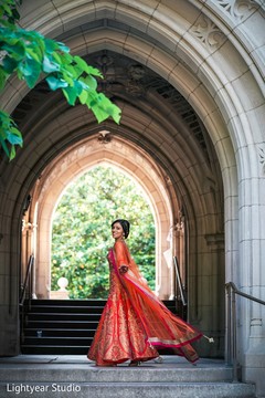 Splendid Indian bride pre-wedding lehenga. Splendid Indian bride pre-wedding lehenga.