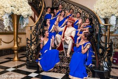 Vibrant bridesmaids and groom photography. indian wedding photography,indian groom,indian bridesmaids