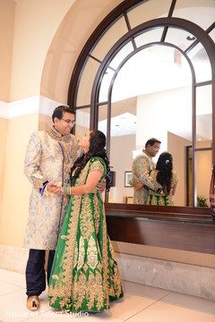 Lovely indian bride looking at each other Lovely indian bride looking at each other