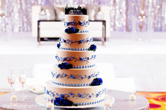 Splendid five layer wedding cake. Splendid five layer wedding cake.