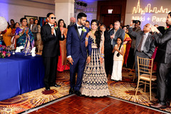 Beloved Indian couple's grand entrance. Beloved Indian couple's grand entrance.