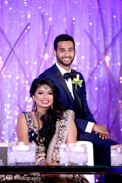 Indian newly wedded couple portrait. indian wedding reception,indian wedding photography,indian bride,reception fashion