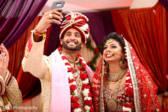Wedding ceremony selfie. indian wedding ceremony,indian bride and groom