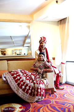 Post-ceremony photo shoot. indian wedding ceremony,indian bride and groom,wedding ceremony fashion
