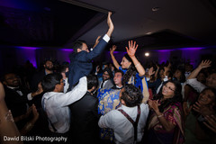 Cheerful indian wedding reception party Cheerful indian wedding reception party