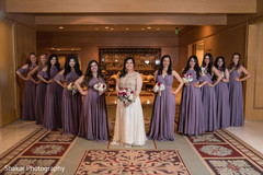 Adorable indian bride with bridesmaids portrait indian bridesmaids’ fashion,indian bride fashion,indian bridal bouquet