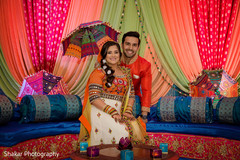 Dazzling indian bride and groom portrait pre- wedding celebrations,sangeet,indian bride fashion,indian groom fashion