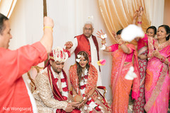 Sweet indian couple at their wedding ceremony indian wedding ceremony,indian bride fashion,indian groom fashion