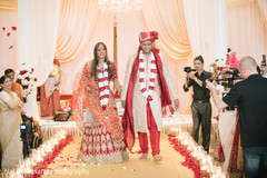 Happy newlyweds leaving wedding ceremony indian wedding ceremony,indian bride and groom,indian wedding ceremony photography