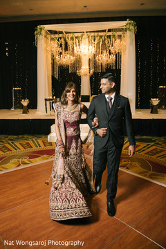 Elegant indian bride and groom indian wedding reception,indian bride reception fashion,indian groom fashion