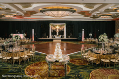 Dazzling reception venue decor indian wedding reception,wedding cake,indian wedding planning and design,indian wedding reception floral and decor