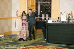 Indian bride and groom entrance indian wedding reception,indian groom fashion,indian bride fashion