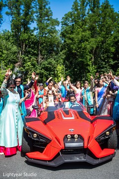 Contemporary baraat procession. indian groom,baraat,indian groomsmen,transportation