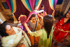indian bride during mehndi party indian bride during mehndi party