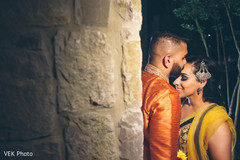 Romantic indian bride and groom moment pre- wedding celebrations,mehndi party,indian bride and groom