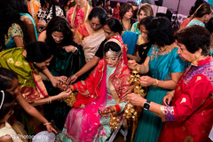 India bride's sangeet ritual India bride's sangeet ritual
