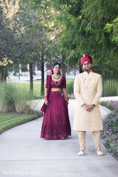 Indian wedding first look capture first look photography,indian bride lengha,indian groom fashion